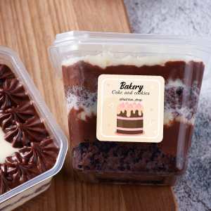 لیبل طرح آماده کیک تولد