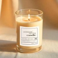 لیبل شمع طرح مینیمال سفید