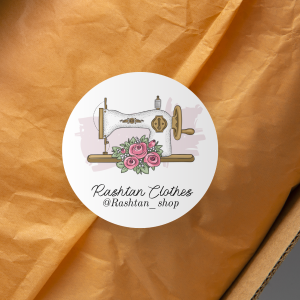 لیبل طرح چرخ خیاطی 3