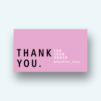 کارت تشکر مینیمال